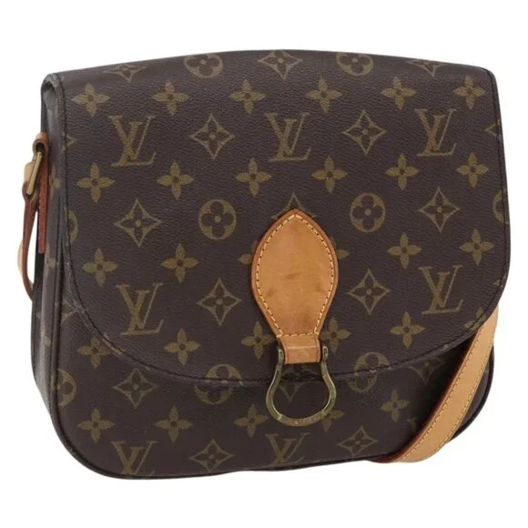 LOUIS VUITTON Monogram Saint Cloud GM Shoulder Bag M51242 LV Auth 152303 - Picture 1 of 15